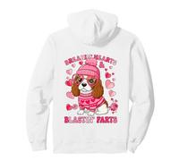 Funny Cavalier Breaking Hearts Blasting Farts Valentines Day Pullover Hoodie