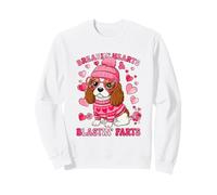 Funny Cavalier Breaking Hearts Blasting Farts Valentines Day Sweatshirt