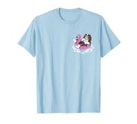 Funny Cavalier King Charles Pocket Pool Float Flamingo Beach T-Shirt