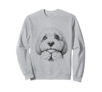 Funny Cavapoo Peeking Dog Design Sweatshirt