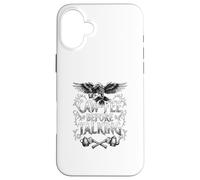 Funny Caw-Fee Before Talking Raven Coffee Crow sarcastic Case for iPhone 16 Plus