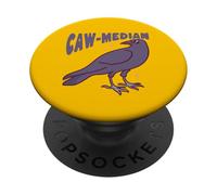 Funny Caw-Median Crow Statistics Math Pun PopSockets Adhesive PopGrip