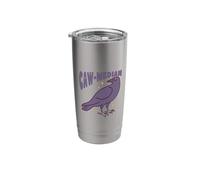 Funny Caw-Median Crow Statistics Math Pun Stainless Steel Insulated Tumbler