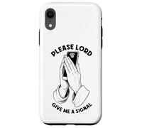 Funny Cell Phone Bad Wifi Prayer Lord Give Me A Signal Case for iPhone XR