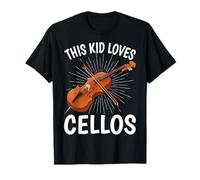 Funny Cello Music Lover Kids - This Kid Loves Cellos Gifts T-Shirt