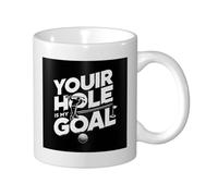 Funny Ceramic Mug Your Hole is My Goal Coffee Cups Eco Friendly Porcelain Cup for Friend Hot Drinks 330ml