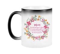 Funny Ceramic Tea Cup - 300ml Color Changing Coffee Mug, Coffee Mug Heat Reactive Tea Cup, Heat Sensitive Decorative Drinkware, Keepsake Gift Idea for Mothers Day Daughter Son Special Occasion