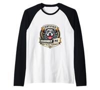 Funny Certified Friendly Pit Don’t Believe the Rumors Raglan Baseball Tee