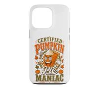 Funny Certified Pumpkin Pie Maniac Retro Fall Autumn Case for iPhone 13 Pro