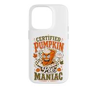 Funny Certified Pumpkin Pie Maniac Retro Fall Autumn Case for iPhone 14 Pro