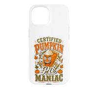 Funny Certified Pumpkin Pie Maniac Retro Fall Autumn Case for iPhone 15