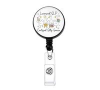 Funny Certified Silly Goose Badge Reel SLP Squad Speech Therapist Gift Funny Silly Goose Badge Holder Speech Therapist Gift (Licensed SLP Badge)