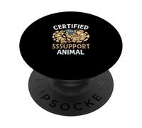Funny Certified Sssupport Animal Ball Python Reptile Lover PopSockets Adhesive PopGrip