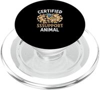 Funny Certified Sssupport Animal Ball Python Reptile Lover PopSockets PopGrip for MagSafe