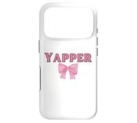 Funny Certified Yapper Y2K Yapping Bow Coquette Case for iPhone 17 Pro