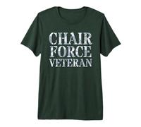 Funny Chair Force Veteran Airman Warrior Jarhead Father Joke Premium T-Shirt