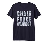 Funny Chair Force Warrior Airman Veteran Dad Son Military Premium T-Shirt