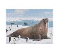 Funny Challenging Jigsaw Puzzles 500 Pieces For Adults Octopus Whale Shark Seal Crab Snake Fish Underwater World Theme Gifts For Wall Art Impossible Difficult Family Wooden Puzzle Educational Games