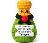 Funny Champion Husband Birthday Gifts from Wife, Anniversary Romantic Gifts for Him I Love You Husband Gift, Handmade Crochet Best Husband Ever Gift, Mini Thing I Love You Couple Present Christmas