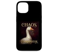 Funny Chaos Coordinator Goose Royal Portrait Baroque Paint Case for iPhone 13