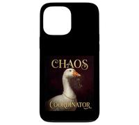 Funny Chaos Coordinator Goose Royal Portrait Baroque Paint Case for iPhone 13 Pro Max