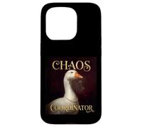 Funny Chaos Coordinator Goose Royal Portrait Baroque Paint Case for iPhone 15 Pro