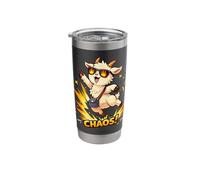 Funny Chaos Goat Cartoon Explosion Stainless Steel Insulated Tumbler