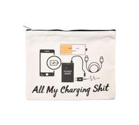 Funny Charging Cables Organiser Bag for Travel Backpack All My Charging Stuff Bag Gifts for Women Men Charging Accessory Organiser Pouch for Best Friends Birthday Gifts for Sister Brother