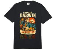 Funny Charles Darwin Evolution Biology Science History Humor Comfort Colors Adult Heavyweight T-Shirt