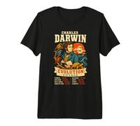 Funny Charles Darwin Evolution Biology Science History Humor Premium T-Shirt