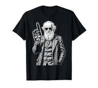Funny Charles Darwin Foam Finger Number One In Evolution T-Shirt