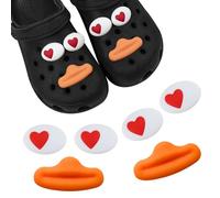 Funny Charms for Crocs, 8PCS Cute Shoe Charms for Clogs Shoe Decoration Charms Diy Clog Sandals Accessories for Teen Women (C)