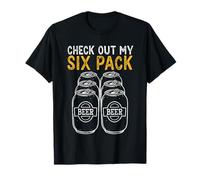 Funny Check Out My Six Pack Novelty Beer Women's and Men's T-Shirt