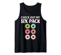 Funny Check Out My Six Pack Novelty Donuts Women's and Men's Tank Top