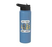 Funny Checkmate for Chess Player Chess Board Chess Master Stainless Steel Insulated Water Bottle