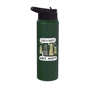Funny Checkmate for Chess Player Chess Board Chess Master Stainless Steel Insulated Water Bottle