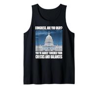 Funny Checks and Balances Meme Congress Political Joke Gag Tank Top