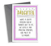 Funny Cheeky Card To Daughter - From the Parents - Amazing Parents: You Must Be So Proud