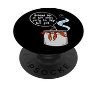 Funny Cheeky Lobster in a pot “Remind Me … To Skip the Pot” PopSockets Adhesive PopGrip