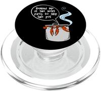Funny Cheeky Lobster in a pot “Remind Me … To Skip the Pot” PopSockets PopGrip for MagSafe