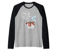 Funny Cheeky Lobster in a Pot “Remind Me … to Skip the Pot” Raglan Baseball Tee