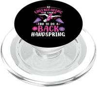 Funny Cheerleader Is Easy Do A Back Handspring Cheerleading PopSockets PopGrip for MagSafe