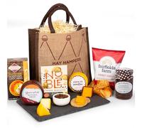 Funny Cheese Birthday Gift Hamper for Men - Mature Cheese, Biscuits, Oatcakes, Crisps & Chutney in Jute Bag - Food Gift for Him, Dad, Husband, Friends - Not Old, Extra Mature! - by Hay Hampers