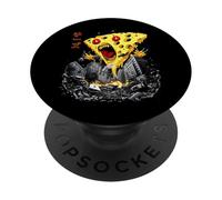 Funny Cheese Gouda Feta Cheddar Kaiju Monster Japanese PopSockets Adhesive PopGrip