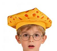 Funny Cheese Hat Soft And Realistic - Fun And Soft Festive Accessory For Fancy Dress - Food Hat, For Party Costume, Halloween, Cosplay, Christmas, Garden, Daily Winter, Outdoors
