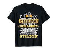 Funny Cheese Pun and Song Brie Cheddar Feta T-Shirt
