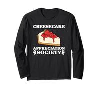Funny Cheesecake Appreciation Society I Love Cheesecake Long Sleeve T-Shirt