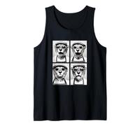 Funny Cheetahs with Sunglasses Coffee Lovers Barista Animals Tank Top