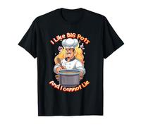 Funny Chef Cartoon Cooking Humor Kitchen Joke T-Shirt