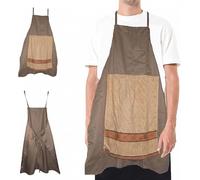 Funny Chef Prank Apron for Men with Hidden Pop-Up Pocket, Novelty Gag Cooking Aprons, Openable Towel Surprise Design, Adjustable Kitchen BBQ Grilling Costume for Parties (1PC)